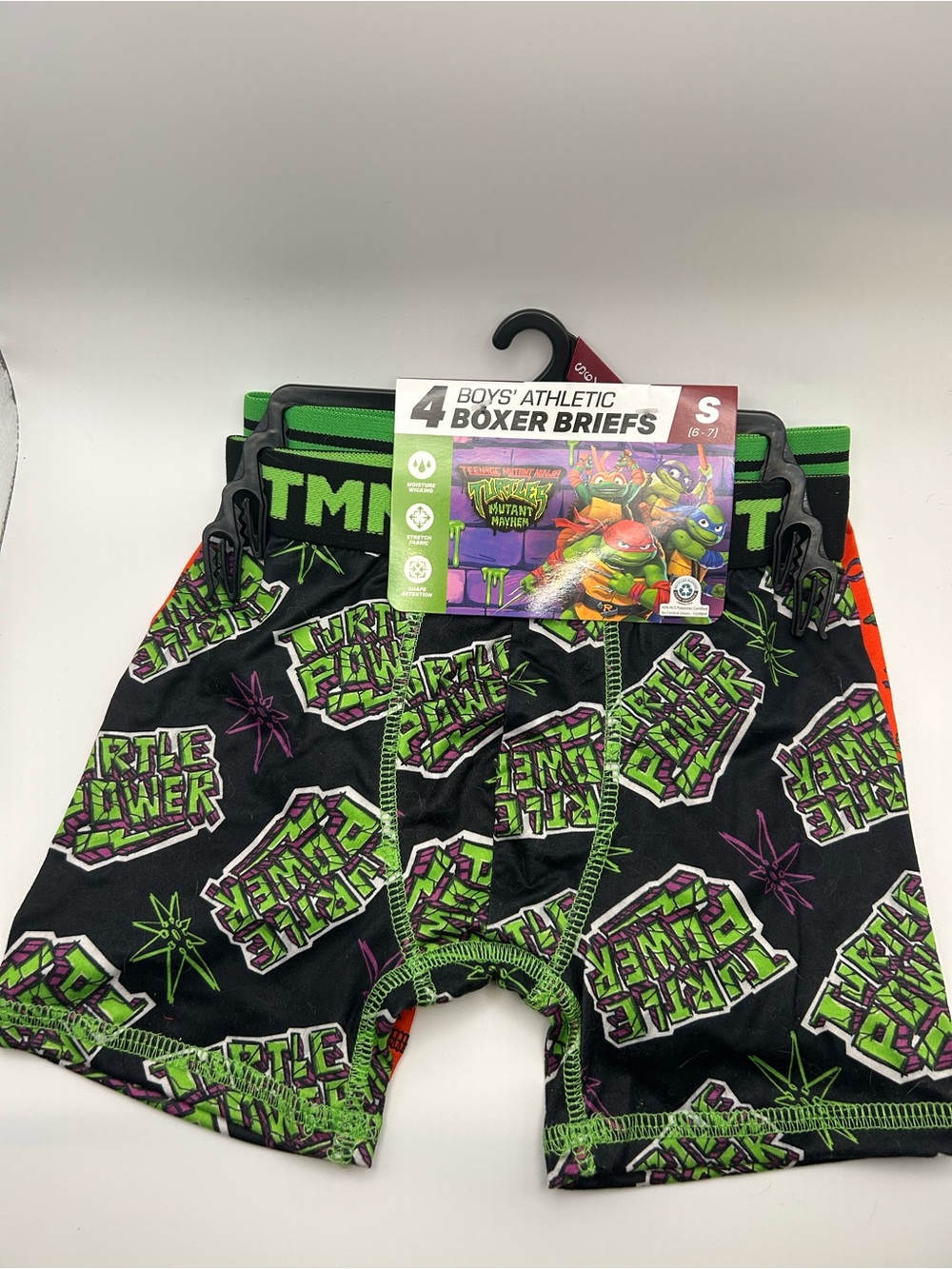 Nickelodeon Teenage Mutant Ninja Turtles Black Green Boxer Briefs